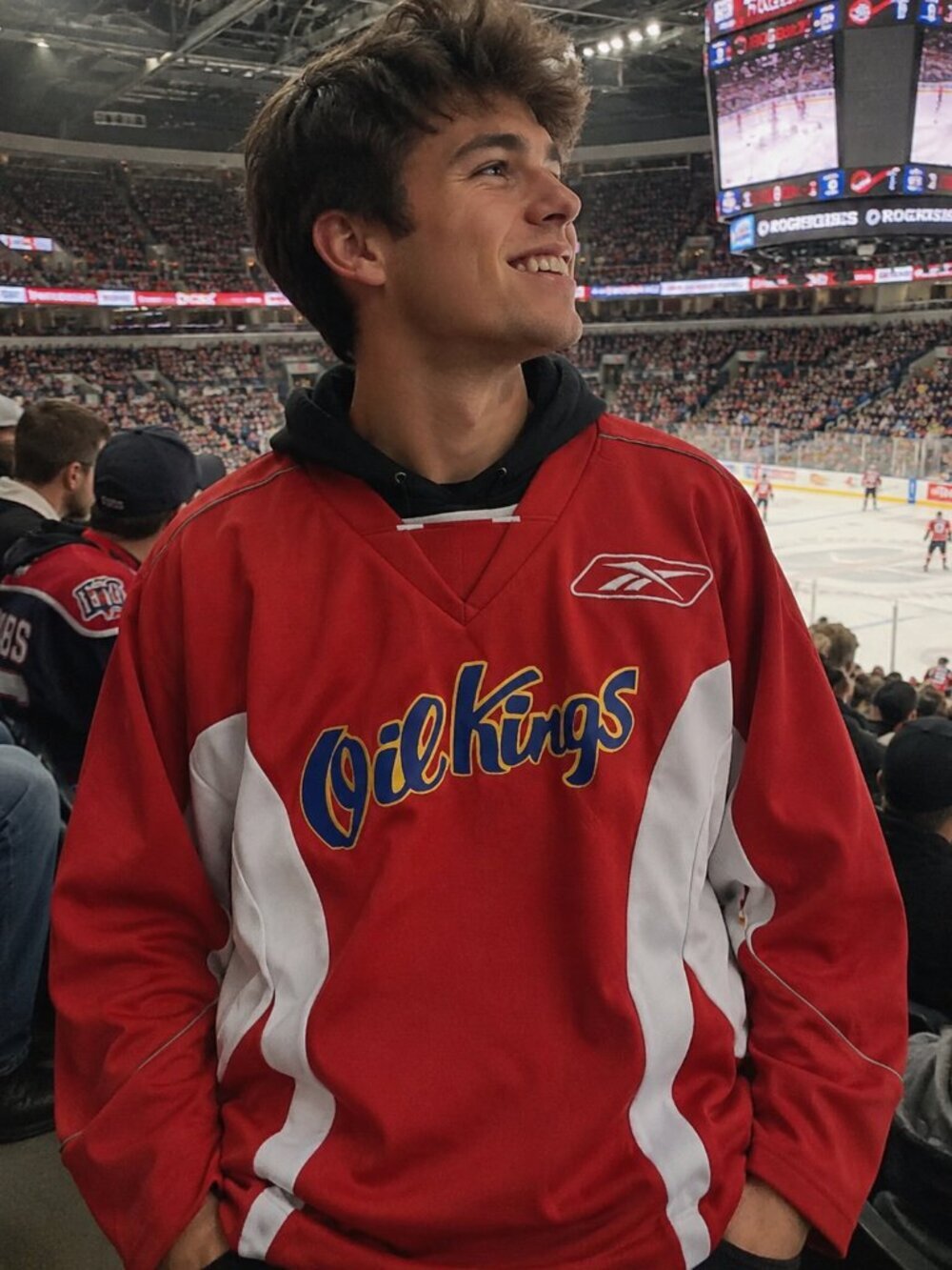 Reebok Oil Kings Jersey -(SMALL)